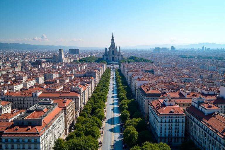 Vista aérea de Madrid capturada con un dron